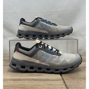 On Cloudvista Gray Beige Low Top Trail Running Shoes Women's Size 8